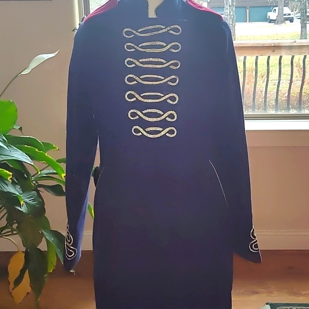 Boo Hoo British Style Double Breasted Pea Coat Size 4